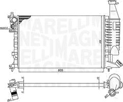 Radiator MAGNETI MARELLI 350213186400