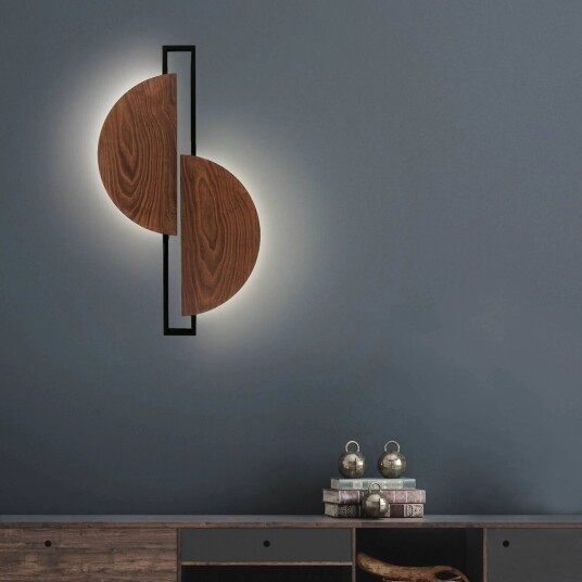 Euluna Sunrise LED-vegglampe i tre
