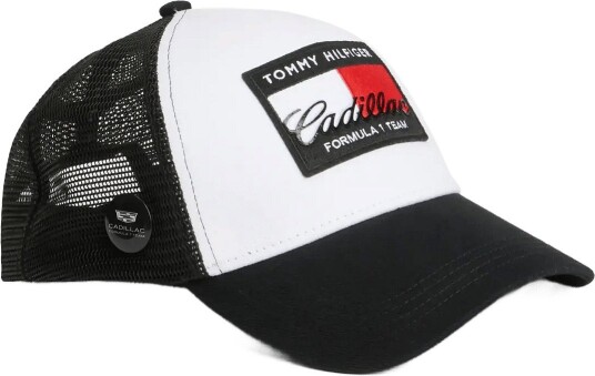 Tommy Hilfiger Th X Cf1 Flag Trucker Cap WHITE BLACK One Size