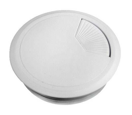Kabelgjennomføring for bord Ø80mm Grå
