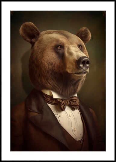 Distinguished Bear Gentleman Plakat / 21x30