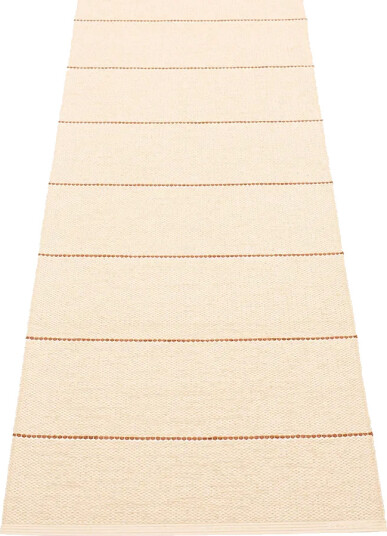 Pappelina Lea teppe Beige/Rust/Vanilla 70 x 225 cm