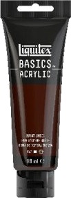 Liquitex Basics 118Ml Burnt Umber 128 Liquitex Basics 118Ml Burnt Umber 128