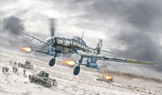 Italeri 1:72 Ju 87G-2 Kanonenvogel Modellbyggesett