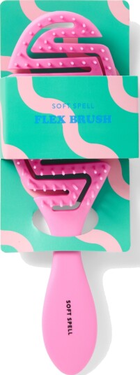 Soft Spell Flexi Brush Detangling Hair Pink 1 stk