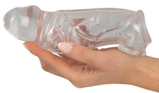 Penis Sleeve with extension and ball ring Penis Sleeve with extension and ball ring