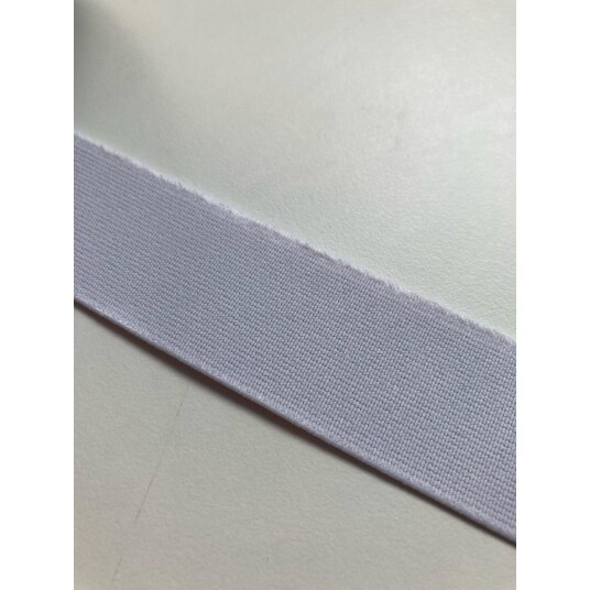 Elastikk Hvit 30mm Elastikk Hvit 30mm