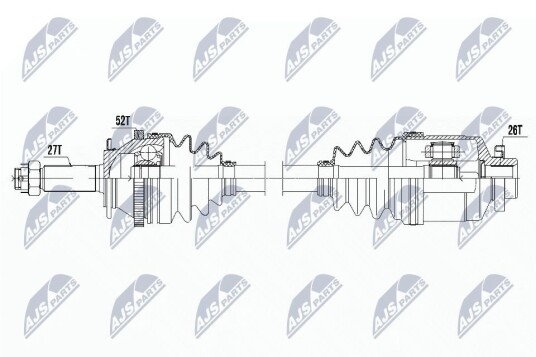 Nty Drivaksel NTY NPW HY 526 Nty Drivaksel NTY NPW HY 526