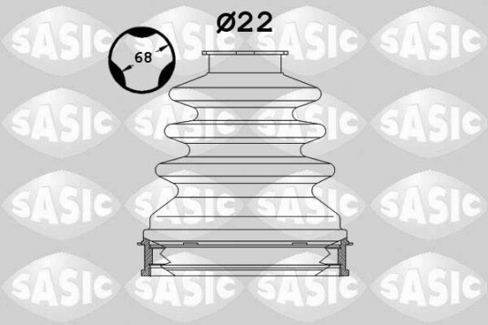 Sasic Mansjett drivaksel SASIC 1904027