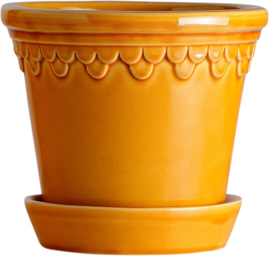 Bergs Potter Københavner Yellow Amber 18 Cm Krukker Steffen Berg Gul