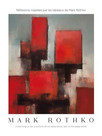 Plakat Inspirert av Mark Rothko Plakat Inspirert av Mark Rothko