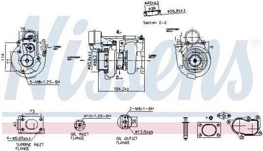 NISSENS 93724 Turbolader