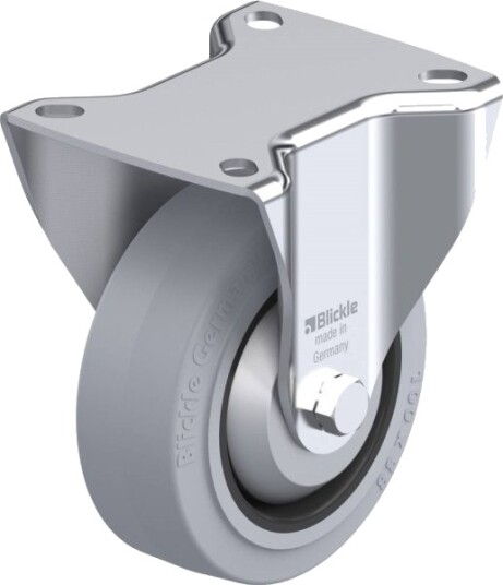 Blickle 383067 B-Poev 100R-Sg-Fa Faste Hjul, Hjuldiameter 100 Mm, Maks 200 Kg, 1 Stk