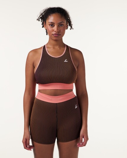 LEVITY Swift Tech Rib Bra Raspberry/Peach - S
