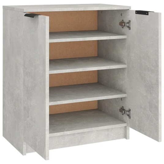 vidaXL Skoskap betonggr? 59x35x70 cm konstruert tre vidaXL Skoskap betonggr? 59x35x70 cm konstruert tre