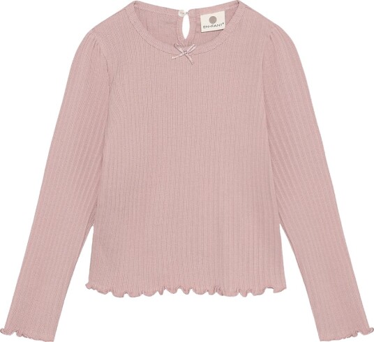 En Fant T Shirt Ls Pointelle Pink 110