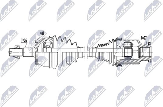 NTY NPW MG 007 Drivaksel