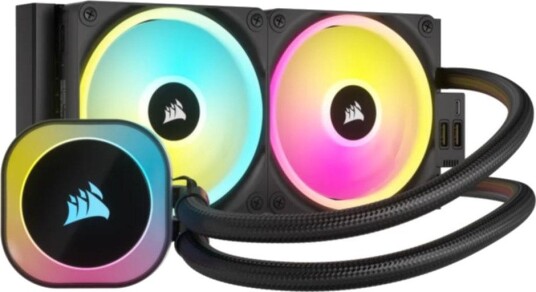 Corsair iCUE H100i RGB AIO CPU-vannkjøler LGA 1150 LGA 1151 LGA 1155 LGA 1156 LGA 1200 LGA 1700 AM4 AM5