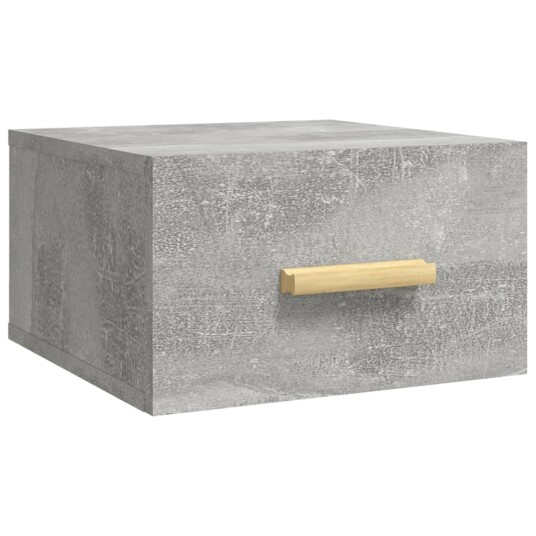 vidaXL Veggmontert nattbord 2 stk betonggrå 35x35x20 cm