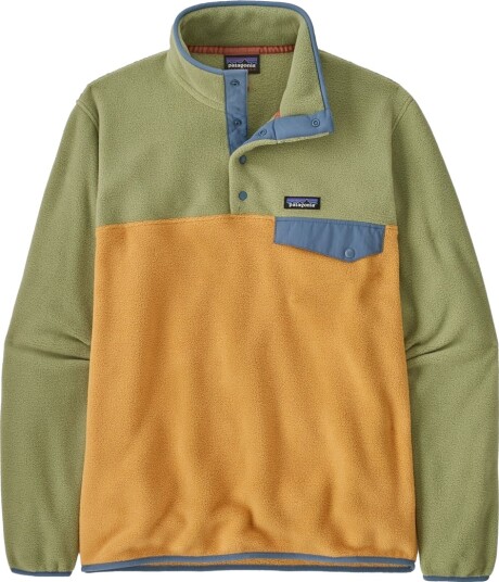 Patagonia Men's Lightweight Synchilla Snap-t Fleece Pullover Pufferfish Gold M