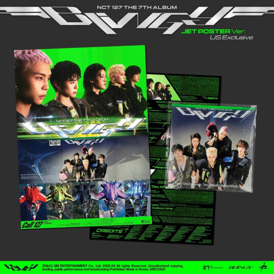 NCT 127 7th Album Blingy (Jet Poster Ver.) CD
