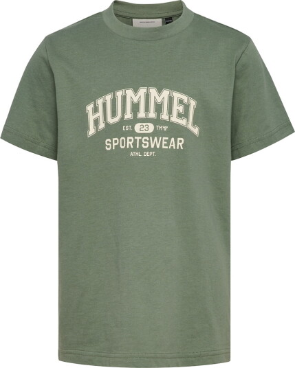 Hummel T skjorte hmlJR Grafikk Laurbærkrans Hummel 5 6 år (110 116) T skjorte Armygrønn Grønn