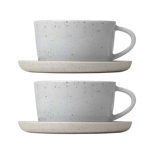 Blomus Sablo kaffekopp med fat 2-stk. Cloud 1713881-01-0 1704710-02-0