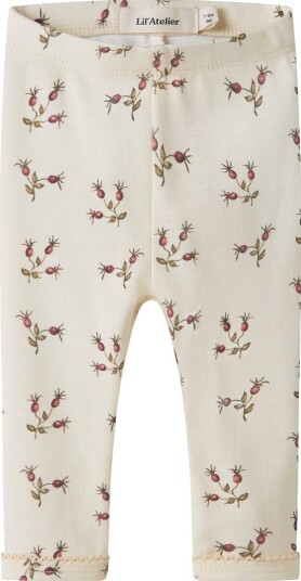 Lil" Atelier Leggings - NbfLayo - Turteldue/ROSEHIP - Lil Atelier - 56 - Leggings Beige Hvit
