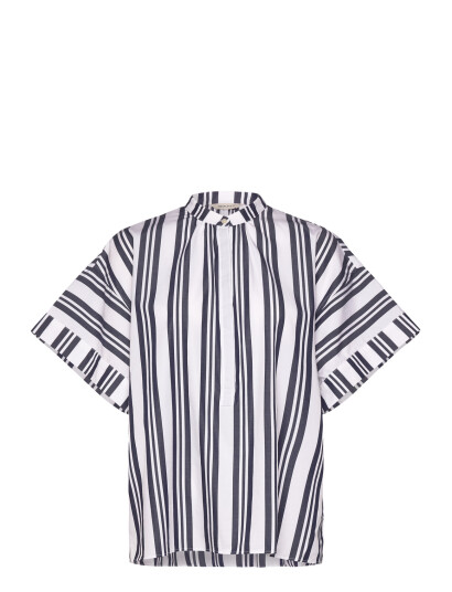 GANT Os Striped Popover - Navy - 38