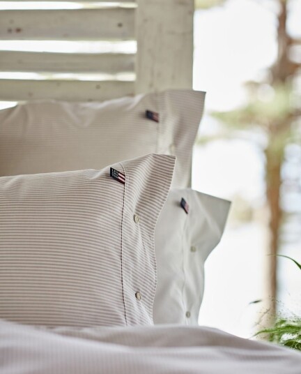 LEXINGTON Pin Point Putetrekk Beige/Hvit 50x70cm