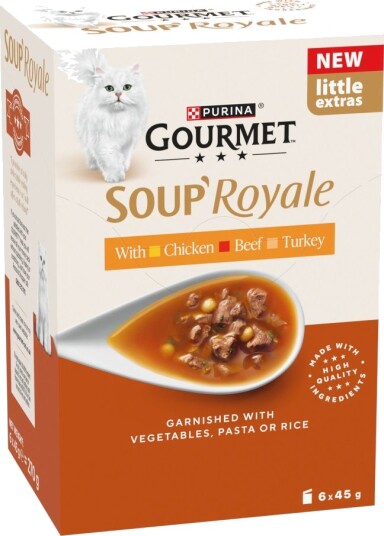 Gourmet Soup Royale Kjøttutvalg 3 Sorter 6 X 45 G