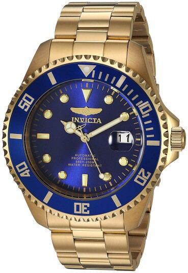 Invicta Herreklokke 28949 Pro Diver Blå/Gulltonet stål Ø47 mm Invicta Herreklokke 28949 Pro Diver Blå/Gulltonet stål Ø47 mm