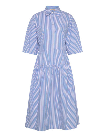 Stella Nova Striped Midi Dress - Blue - 36
