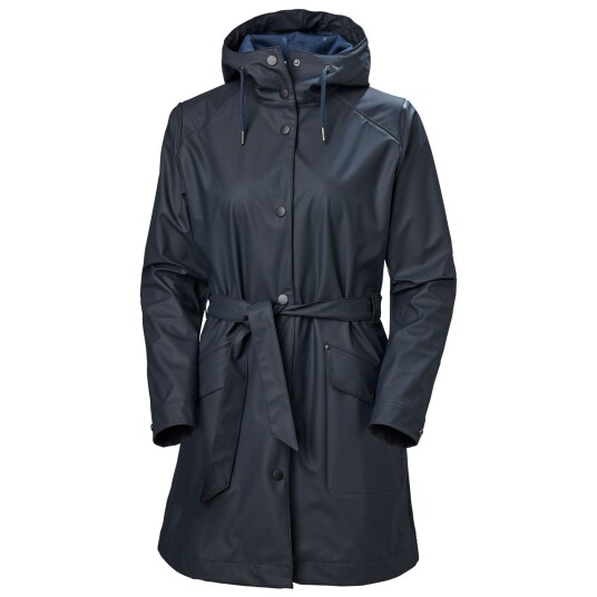 Helly Hansen Dame Kirkwall Ii Fullt Vanntett Regnfrakk Marineblå Xs SvartXS