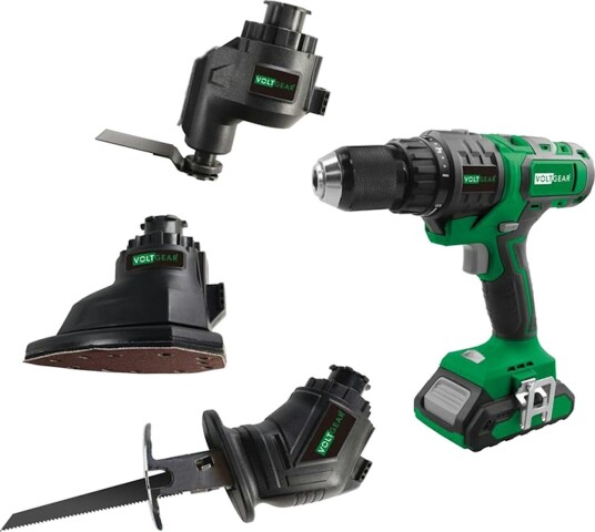 Voltgear 4-I-1 Verktøy Plus 20V Med 2Ah Batteri og Lader