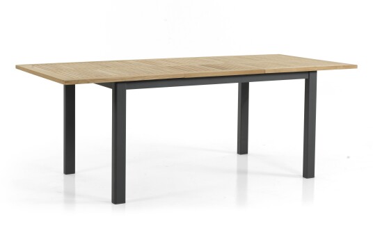 Brafab Lyon spisebord Svart/teak 152 - 210 x 92 cm Svart Brafab Lyon spisebord Svart/teak 152 - 210 x 92 cm Svart