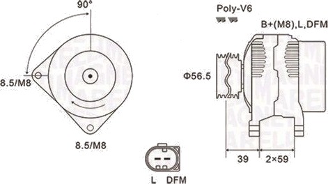 MAGNETI MARELLI 063731911010 Dynamo