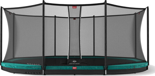 Berg Toys BERG Grand Favorit Inground Trampoline inkl. sikkerhetsnett. Oval 520x345cm, Grønn