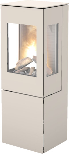 Rais Nexo 120 sand gasspeis med sideglass og ståldør
