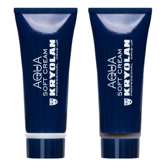 Buttericks Leco AB Kryolan Aquacolor Soft Cream på Tube - Hvit