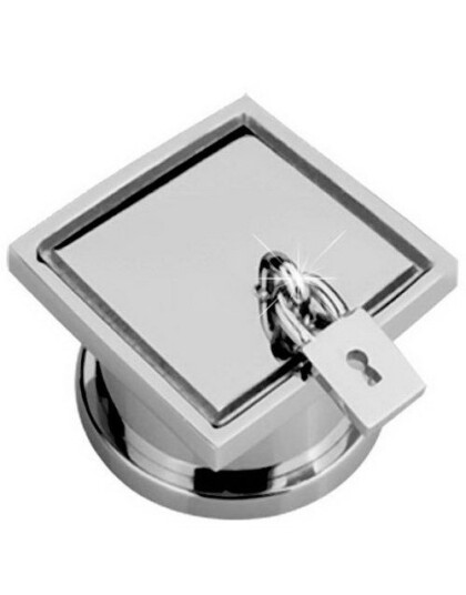 Sølvfarget Piercing Plugg med Hengelås 3 mm Sølvfarget Piercing Plugg med Hengelås 3 mm