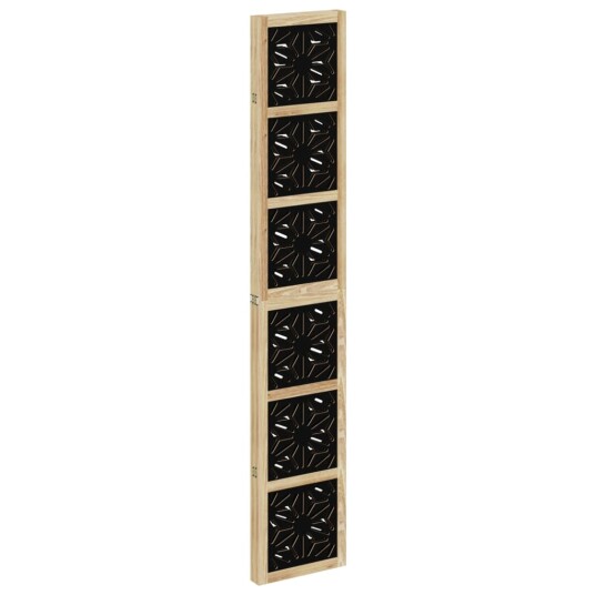  Romdeler 4 paneler brun og svart heltre keisertre 358804