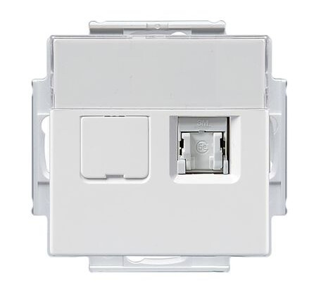 ABB FOT6208-84 2 x RJ45 Cat6 UTP Datauttak Hvit ABB FOT6208-84 2 x RJ45 Cat6 UTP Datauttak Hvit