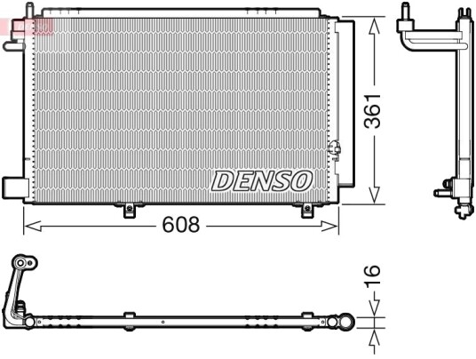 DENSO DCN10041 Kondensator, klimaanlegg DENSO DCN10041 Kondensator, klimaanlegg