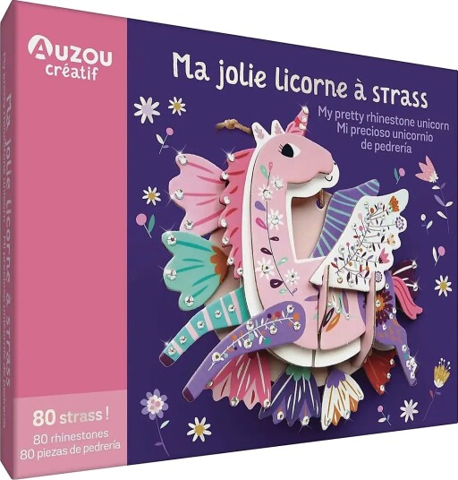 Auzou Activity Kit Rhinestone Unicorn Multi/patterned ONE SIZE