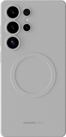 AmazingThing Minimal Air Deksel med Magnetring for Samsung Galaxy S25 Ultra Grå