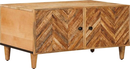 Kaffebord Brun 80 x 50 x 40 cm Massiv mango tre