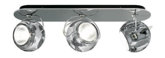 Fabbian Beluga Vegg- & Taklampe Tripple Klar Fabbian Beluga Vegg- & Taklampe Tripple Klar
