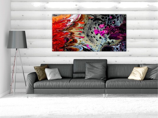 Tavle Paint Fusion 1 Part Wide 60X30 Artgeist sp. z o. o.