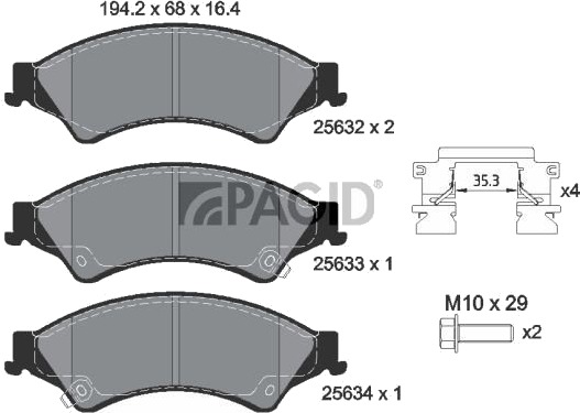 PAGID T2173N Bremseklosser